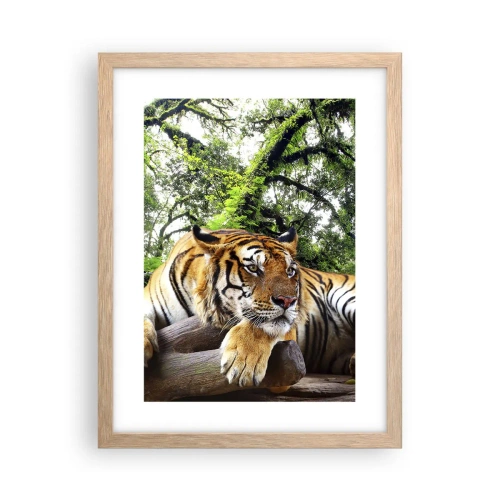 Plakát v rámu světlý dub - S úctou - 30x40 cm