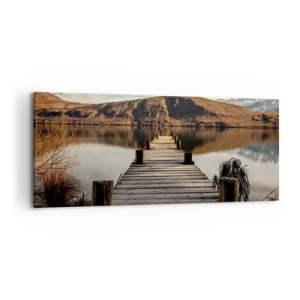 Obraz na plátně - Krajina v tichu - 120x50 cm