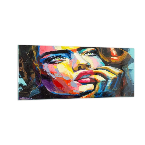 Obraz na skle - Sny, jak ptáci letí oblohou - 100x40 cm