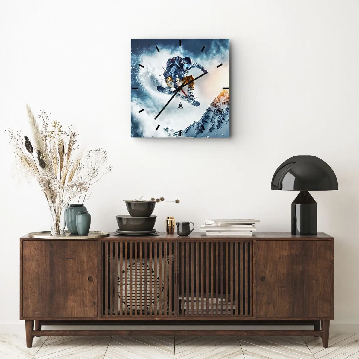 Nástěnné hodiny - Extrémní emoce - 40x40 cm