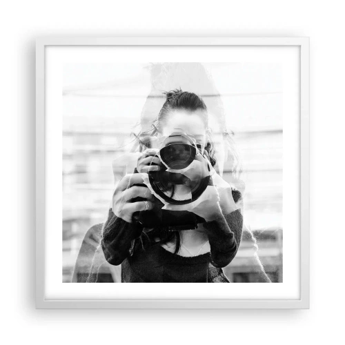 Plakát v bílém rámu - Tvůrce a materiál - 50x50 cm