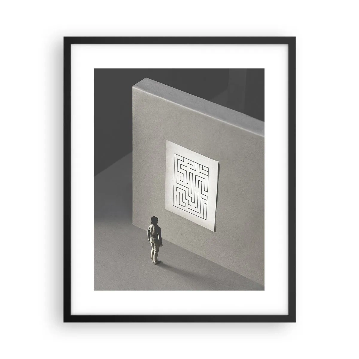 Plakát v černém rámu - Kde to ale jsem? - 40x50 cm