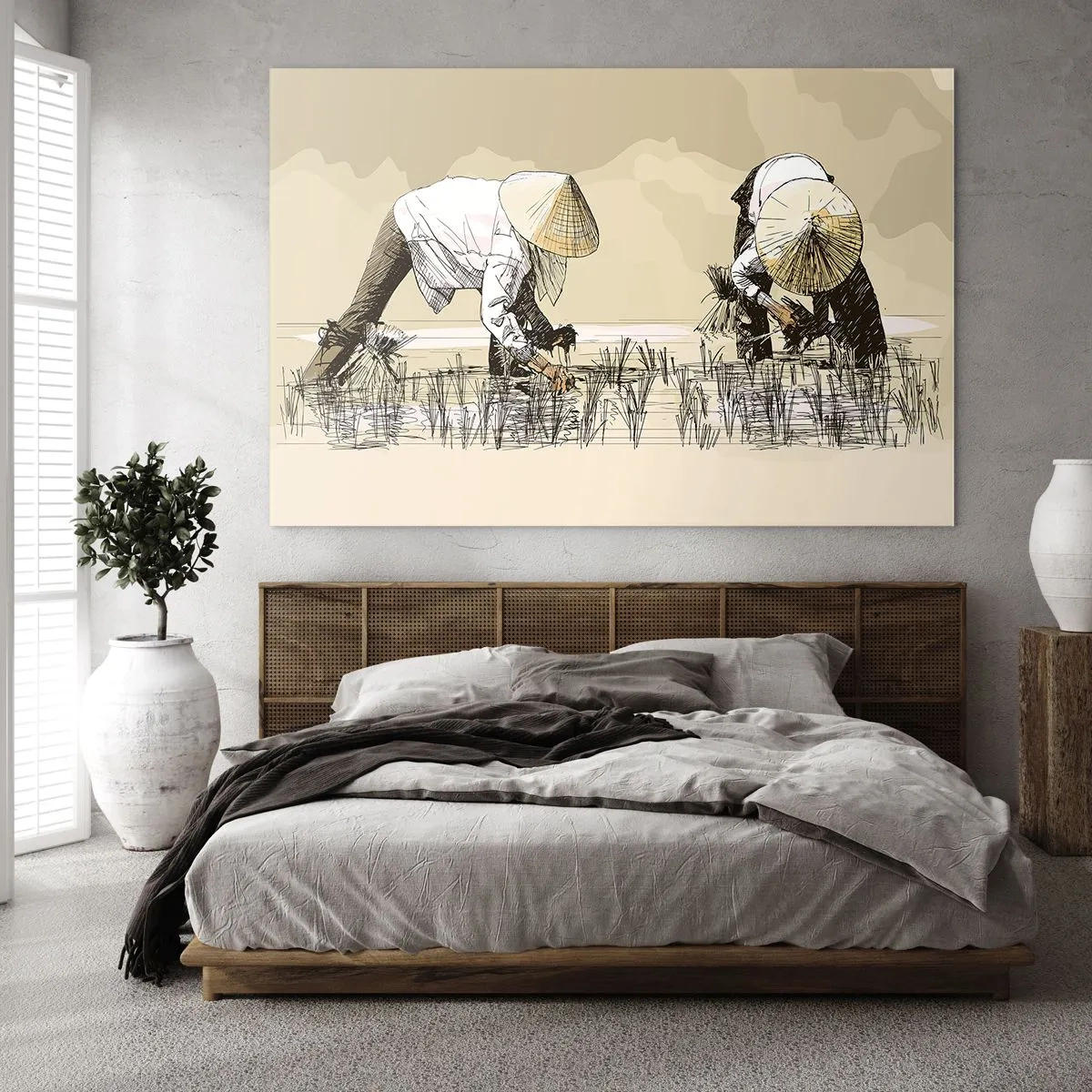 Obraz na skle - Úspěšná sklizeň - 120x80 cm