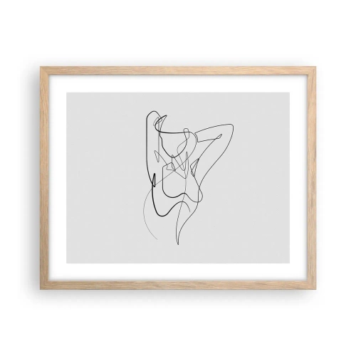 Plakát v rámu světlý dub - Ty jsi záhada… - 50x40 cm