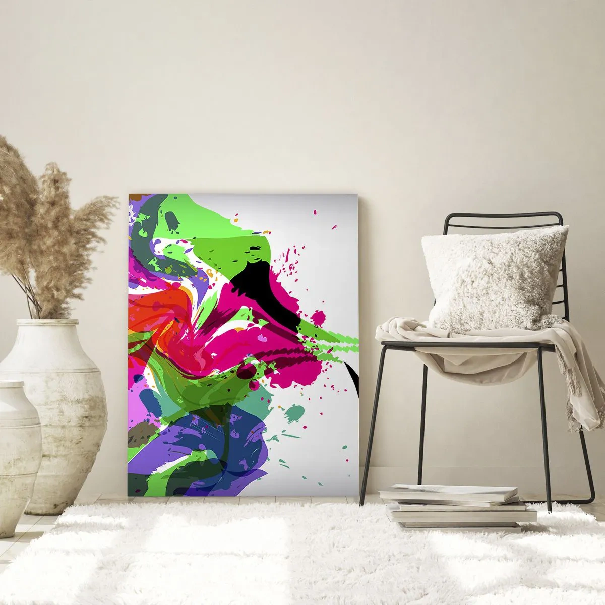 Obraz na skle - Vyprávění v barvách duhy - 50x70 cm