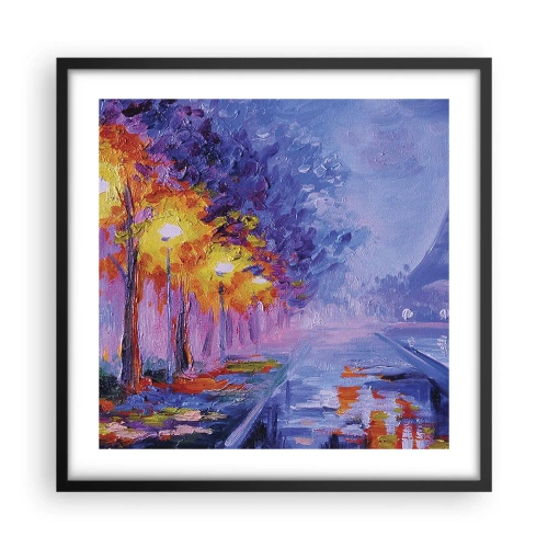 Plakát v černém rámu - Procházka snů - 50x50 cm