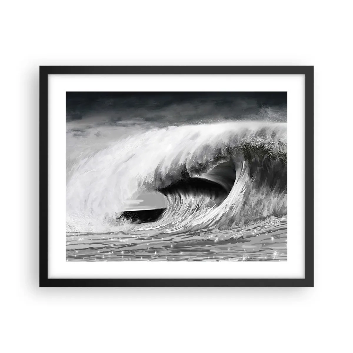 Plakát v černém rámu - Hněv oceánu - 50x40 cm