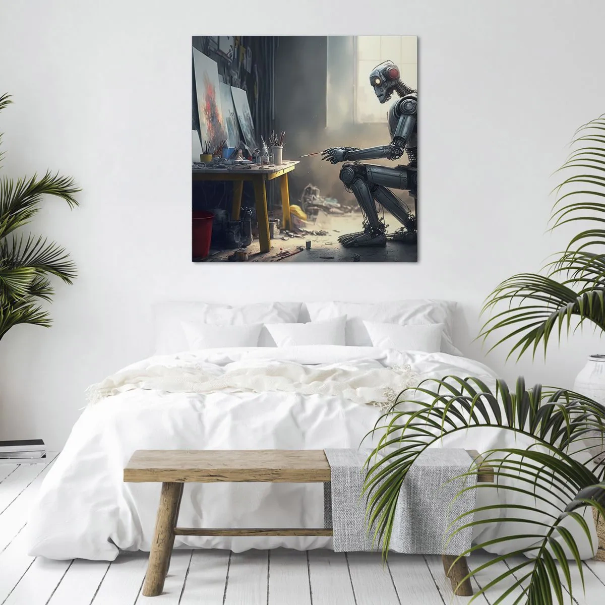 Obraz na plátně - Akt stvoření - 70x70 cm