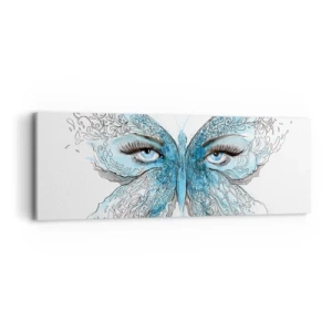 Obraz na plátně - Sýkora modřinka eros - 90x30 cm