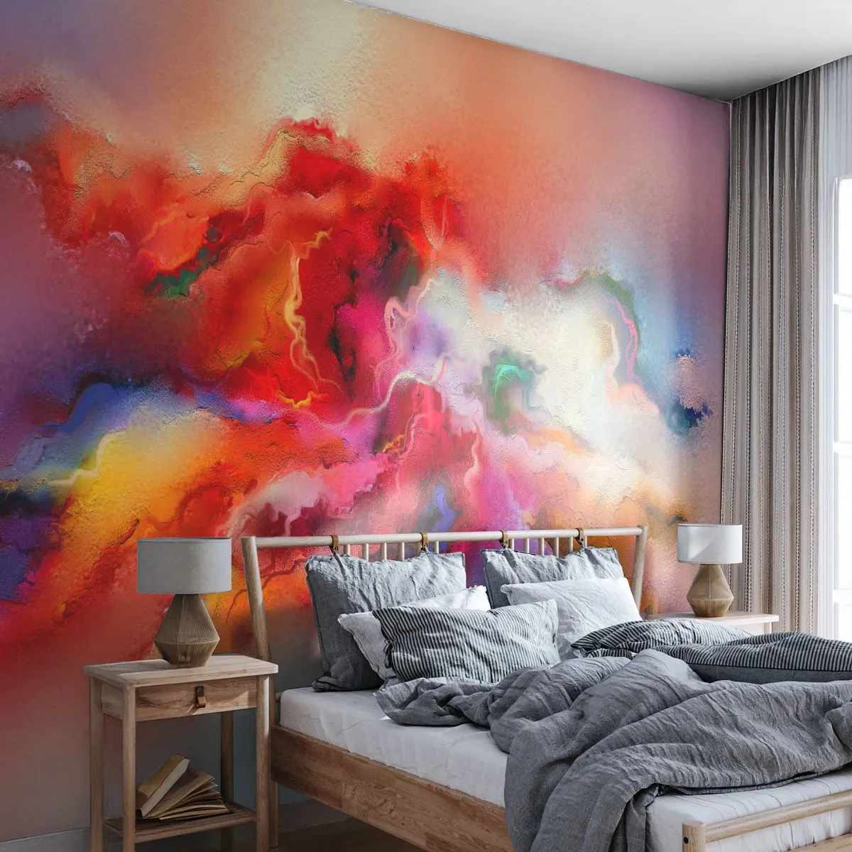 Fototapeta Samolepicí Deluxe Sticker - Jak zachytit sny - dým - Abstrakce, Kus, Akryl - 250x175 cm