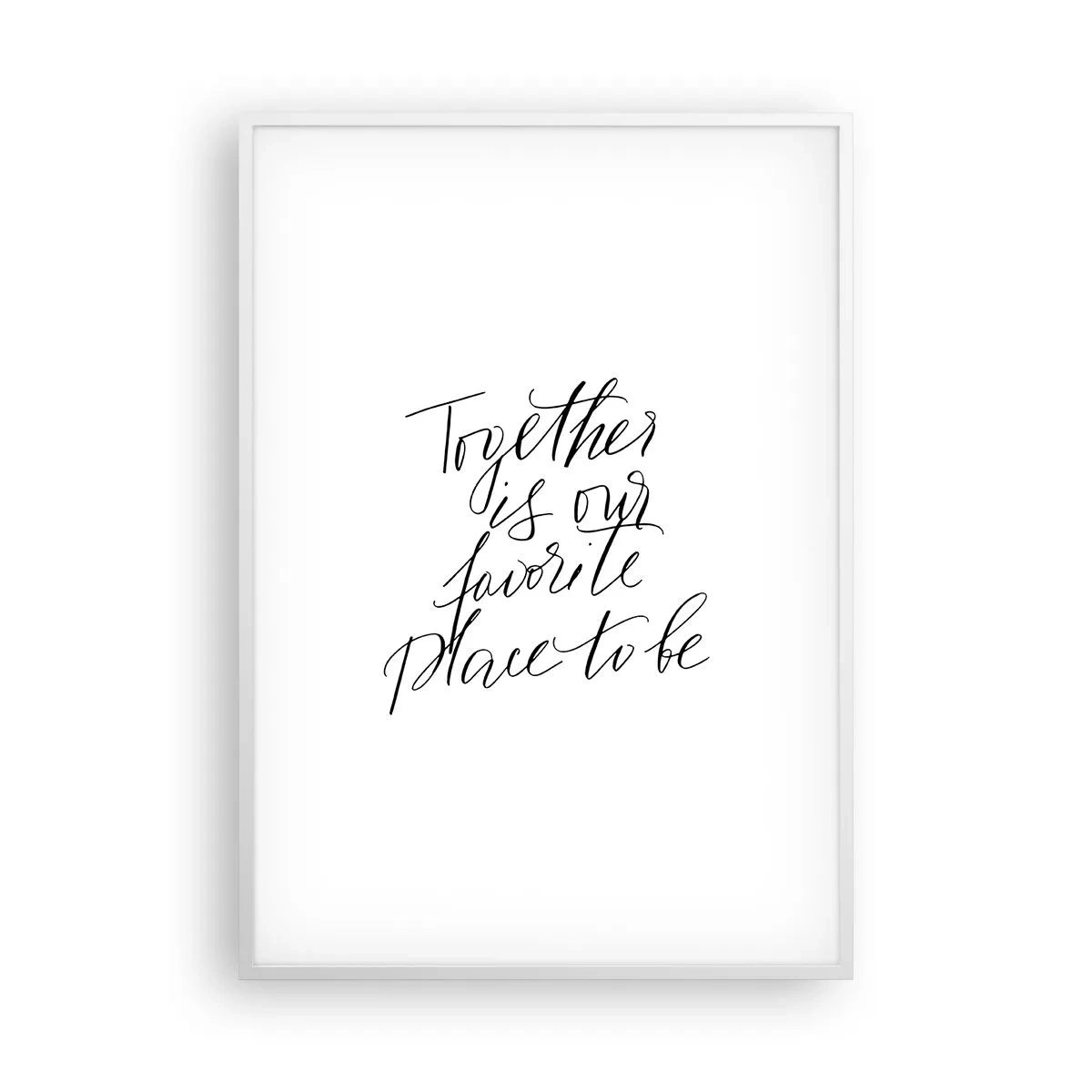 Plakát v bílém rámu - Cítíte to také? - 70x100 cm