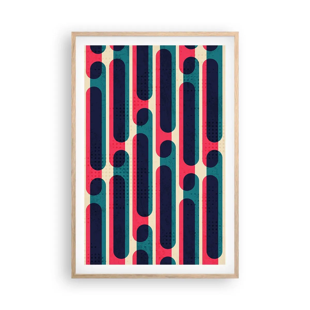 Plakát v rámu světlý dub - Dovnitř a dopředu - 61x91 cm