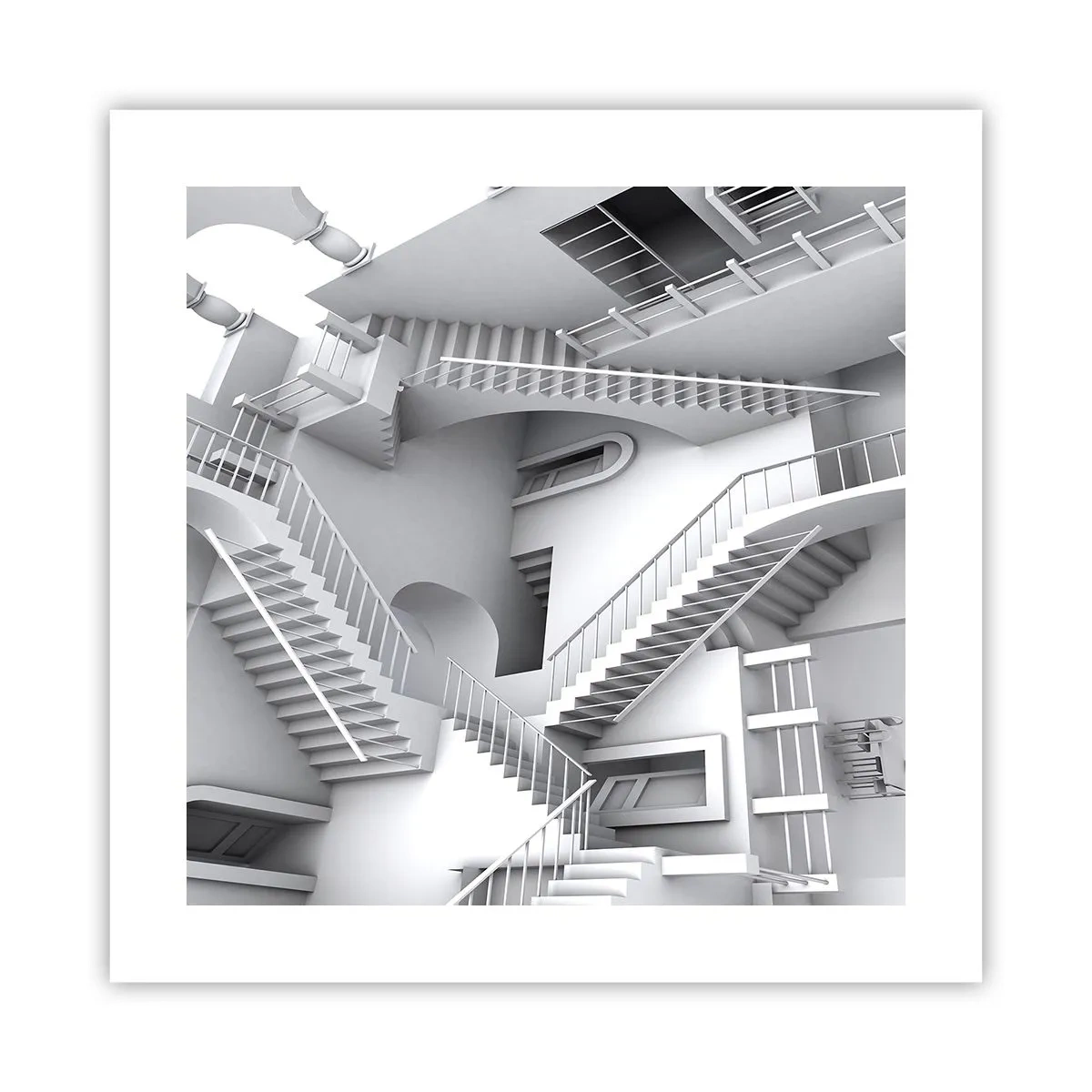 Plakát - Paradoxy prostoru - 40x40 cm