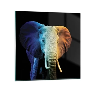 Obraz na skle - Výstřední muž, ale ne podivín - 30x30 cm