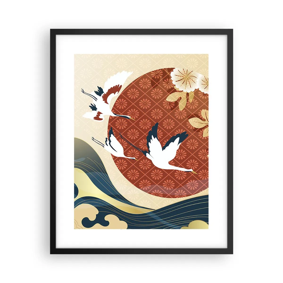 Plakát v černém rámu - Japonská pohádka - 40x50 cm