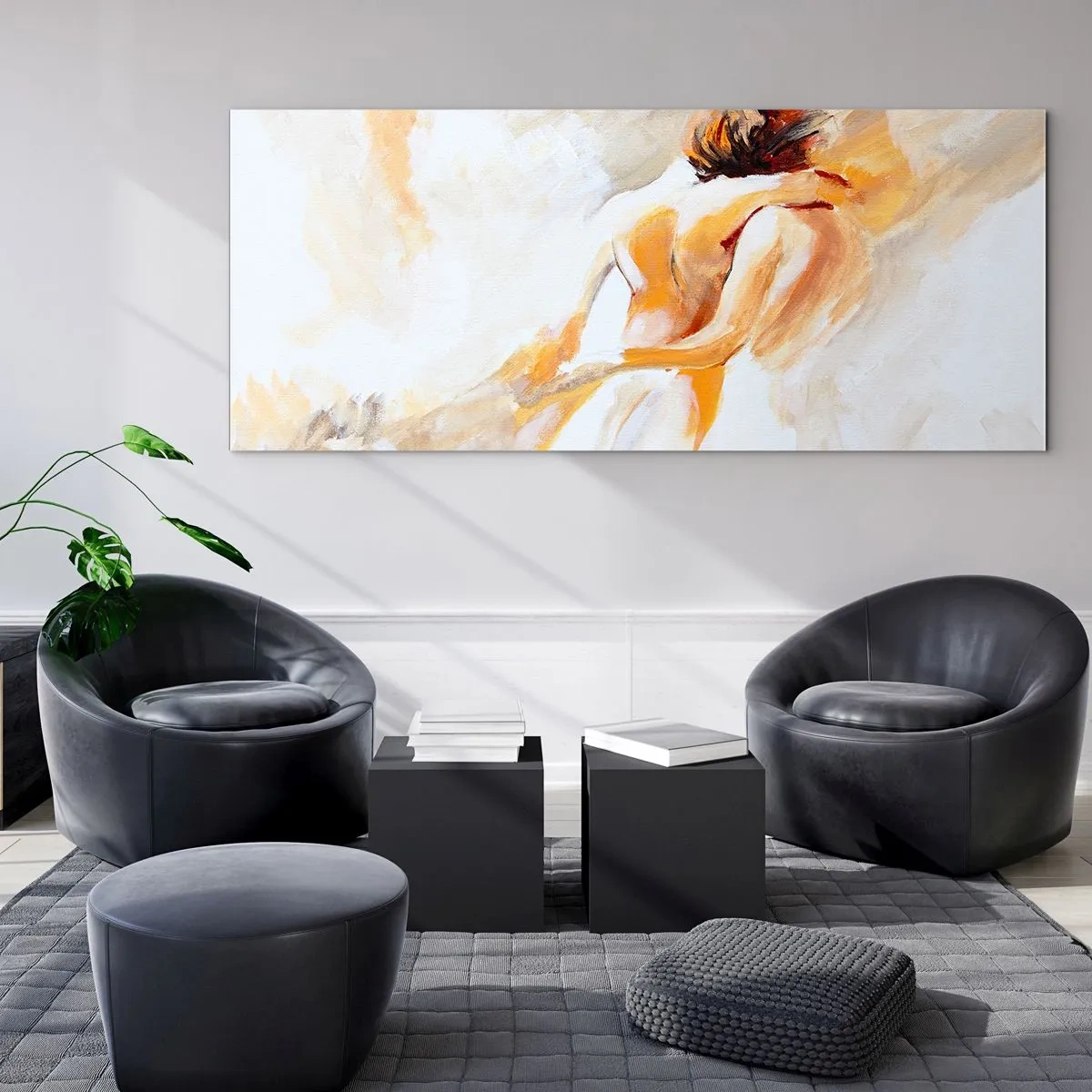 Obraz na skle - Blízkost v nebi - 100x40 cm
