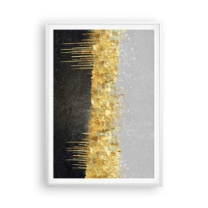 Plakát v bílém rámu - Dovnitř a vzhůru - 70x100 cm