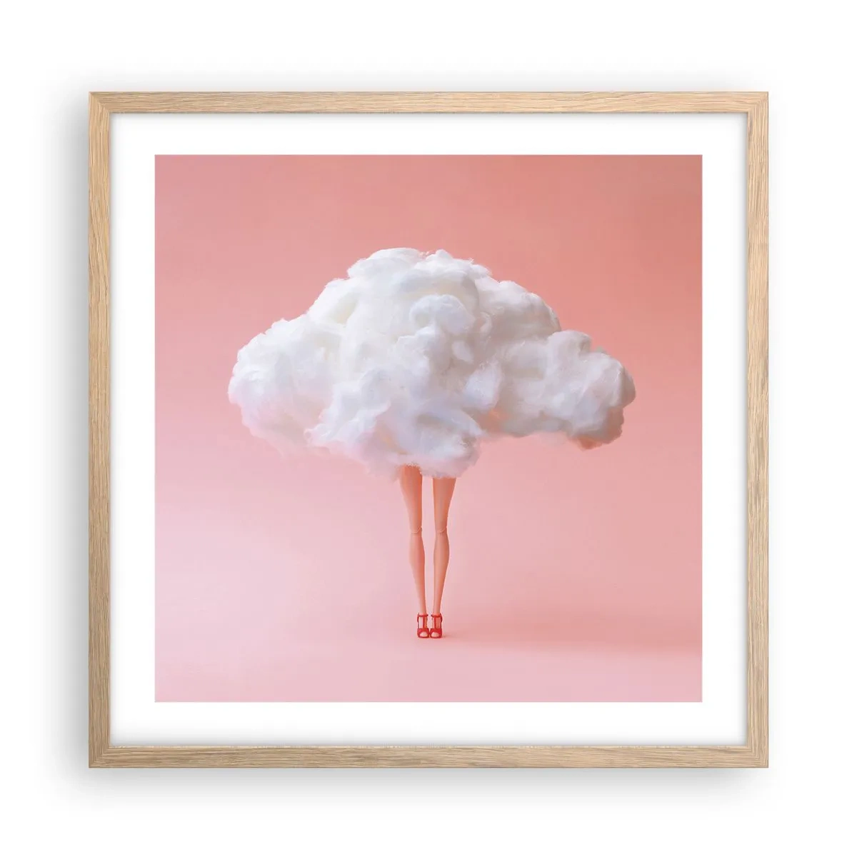 Plakát v rámu světlý dub - Sladký slib - 50x50 cm