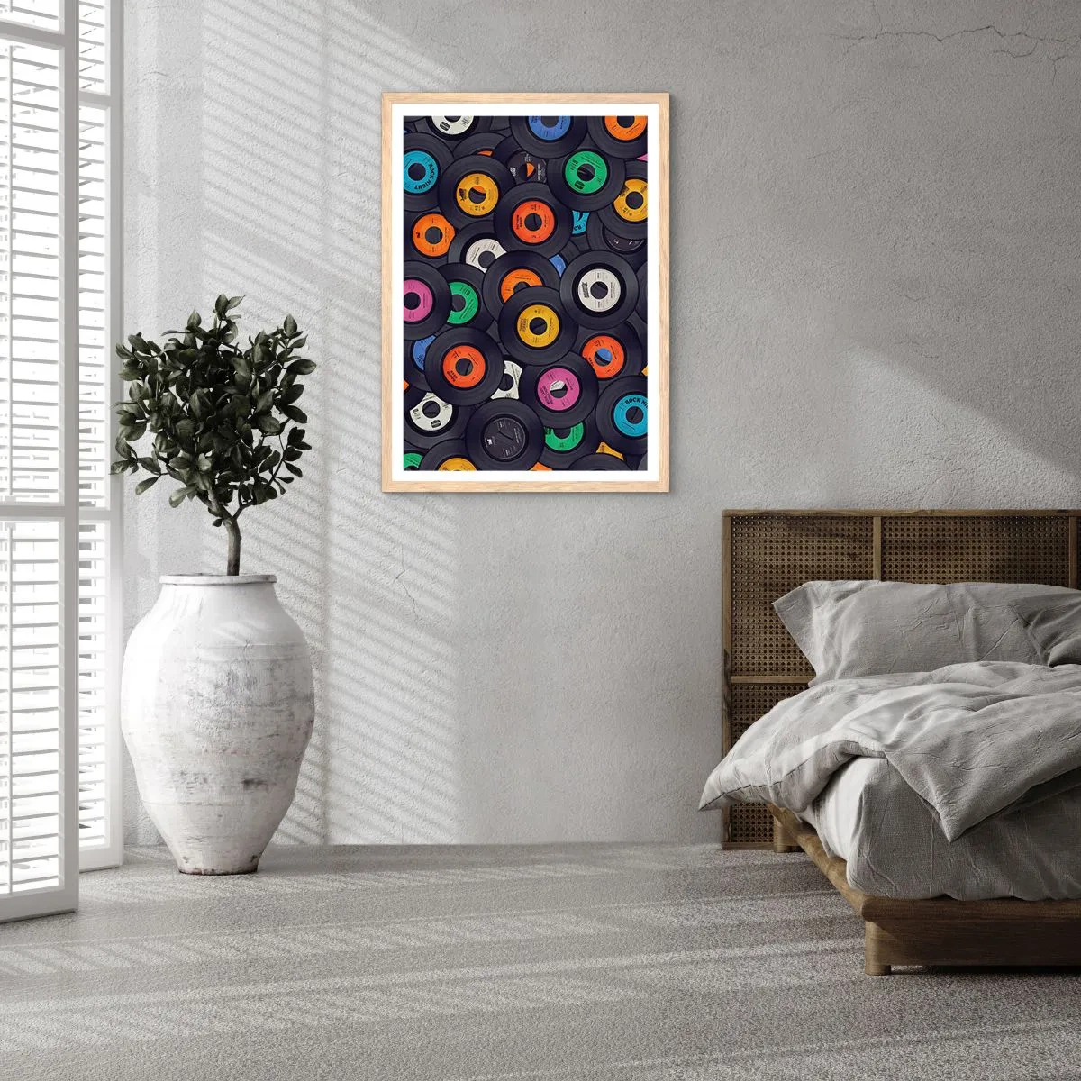 Plakát v rámu světlý dub - Barvy klasiky - 30x40 cm