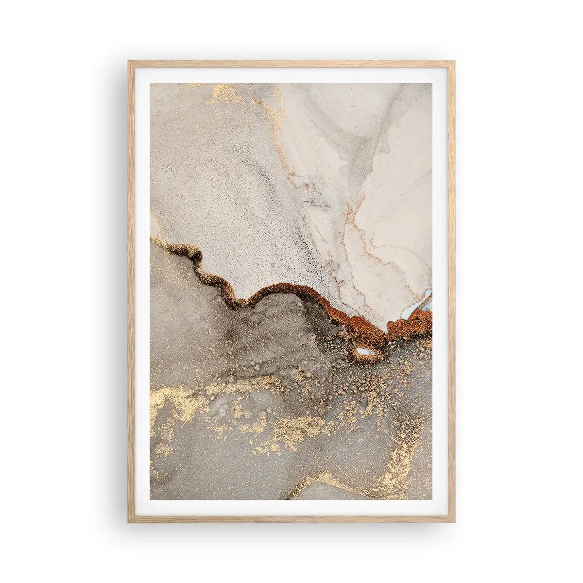Plakát v rámu světlý dub - Na hranici barev - 70x100 cm