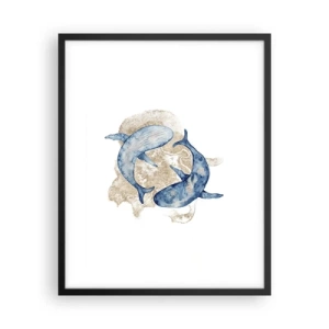 Plakát v černém rámu - Přátelství nebo láska? - 40x50 cm