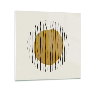 Obraz na skle - Abstrakce chvějící se žárem - 70x70 cm