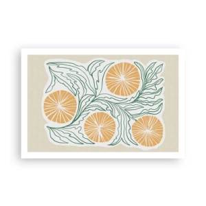 Plakát - Etnický s abstraktním nádechem - 91x61 cm