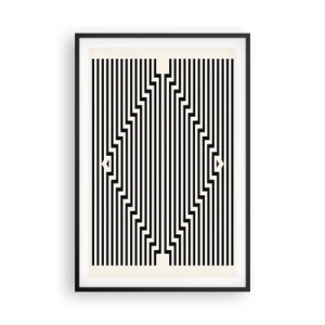 Plakát v černém rámu - Geometrická iluze - 61x91 cm