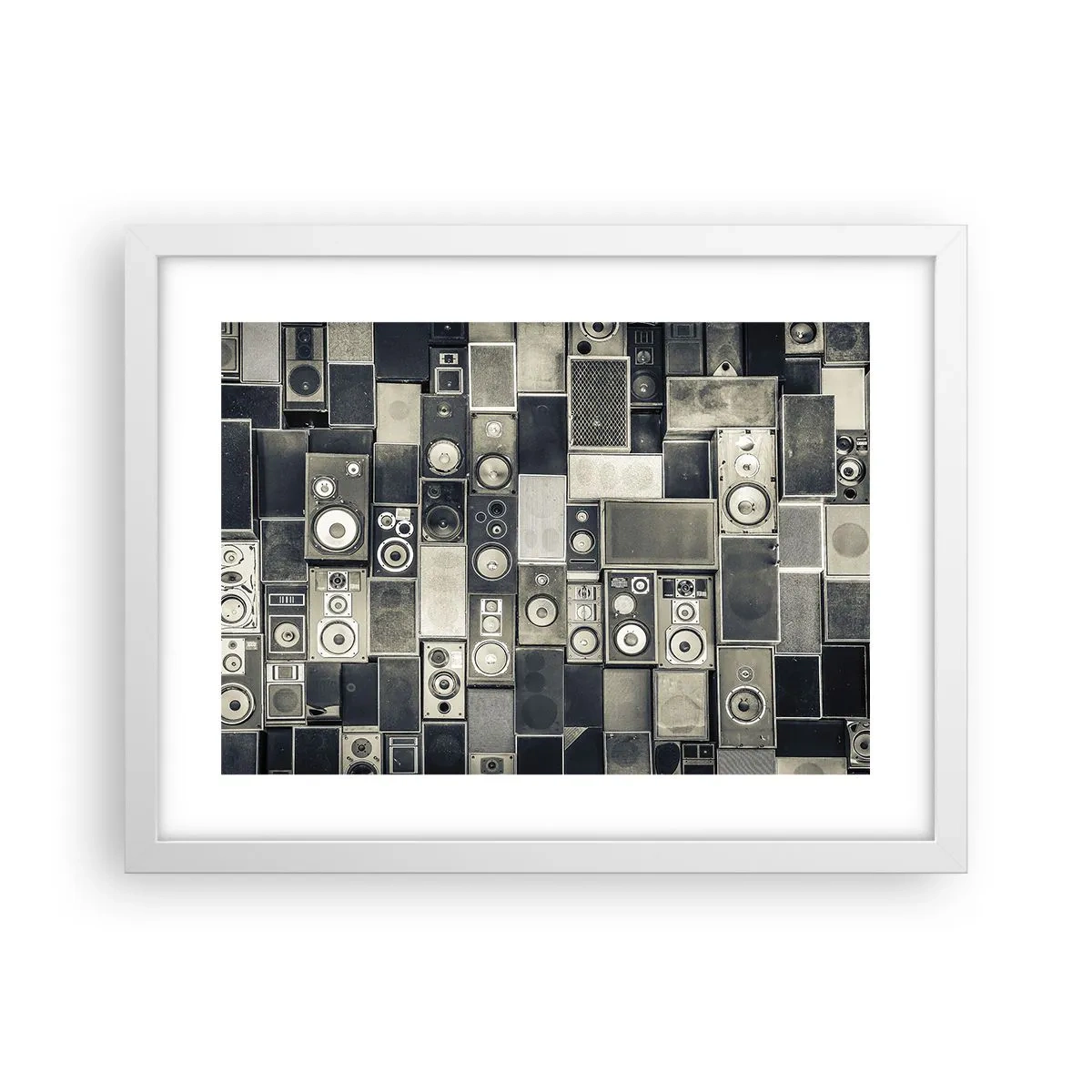 Plakát v bílém rámu - A vše je v pořádku - 40x30 cm