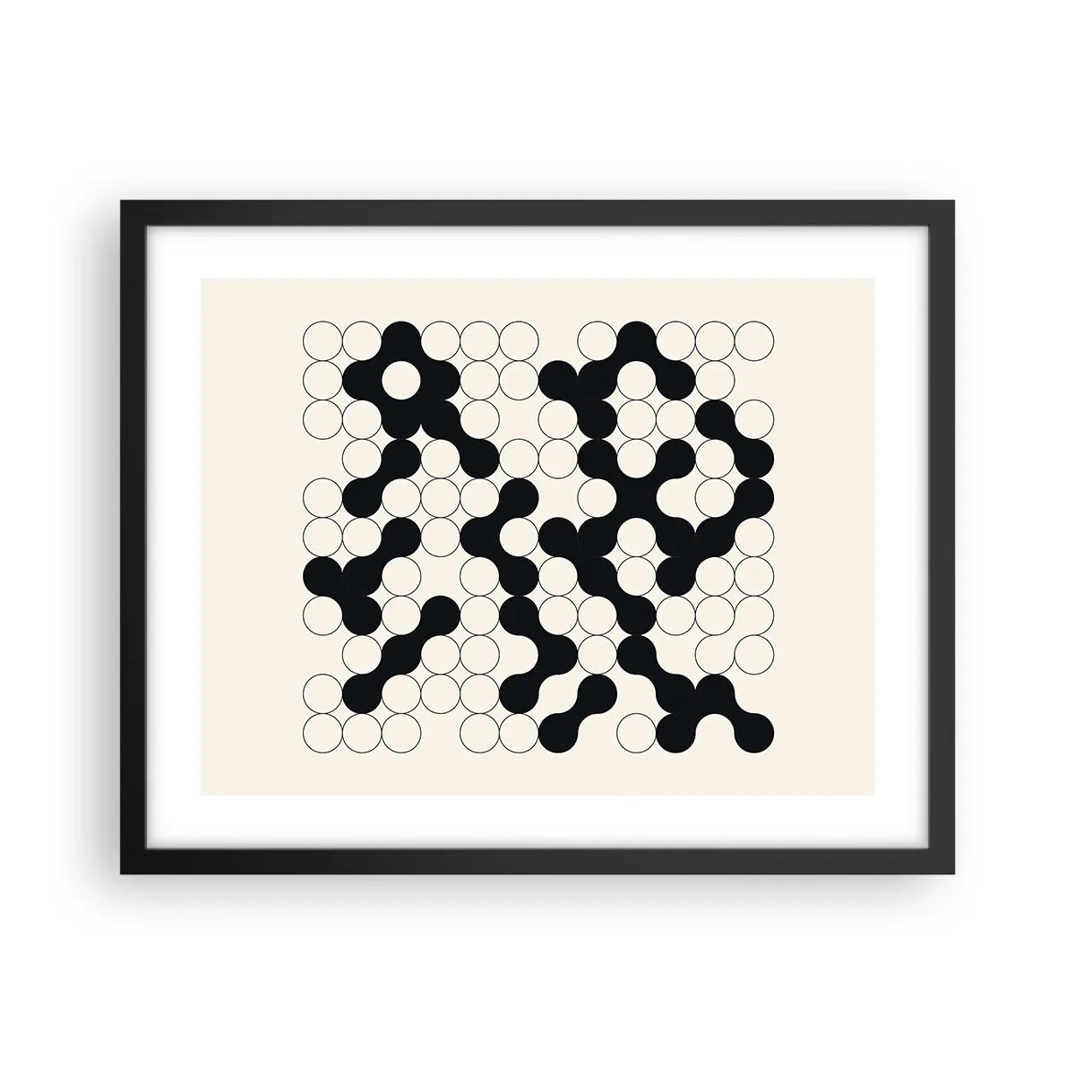 Plakát v černém rámu - Čínská hra – variace - 50x40 cm