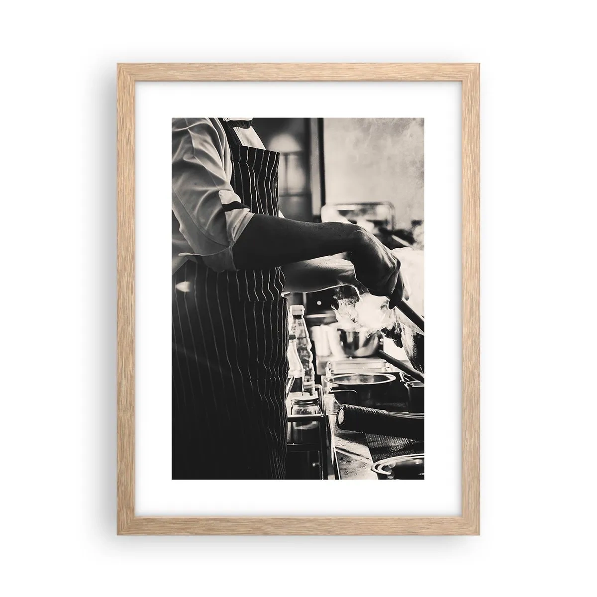 Plakát v rámu světlý dub - Alchymie chutí - 30x40 cm