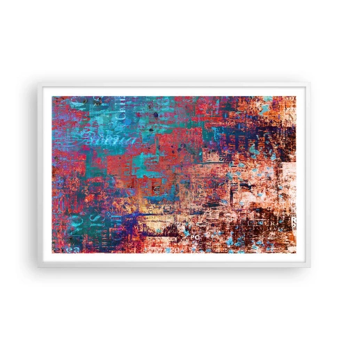 Plakát v bílém rámu - Paměť a zapomnění - 91x61 cm