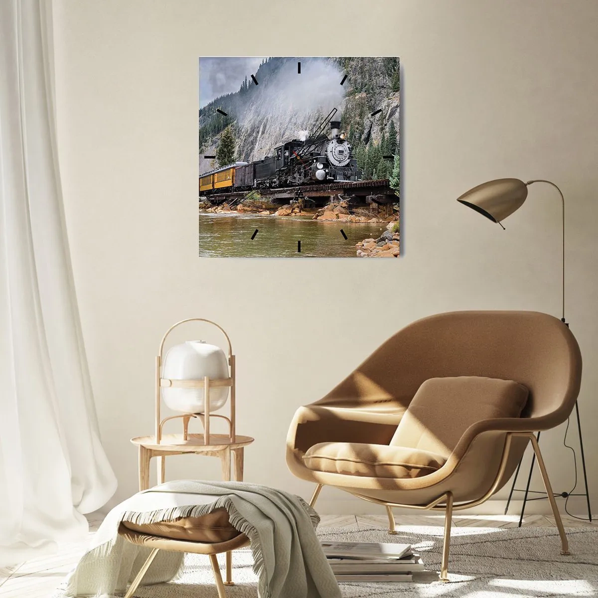 Nástěnné hodiny - Kampak? Kam? - 40x40 cm