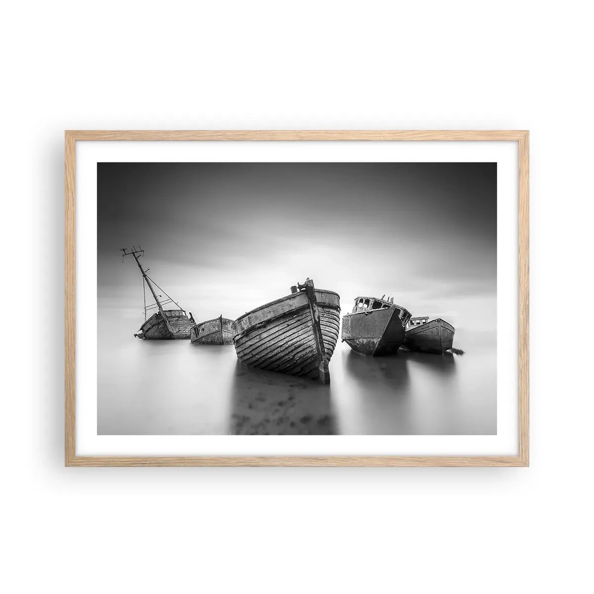 Plakát v rámu světlý dub - Teď už jen vzpomínky… - 70x50 cm