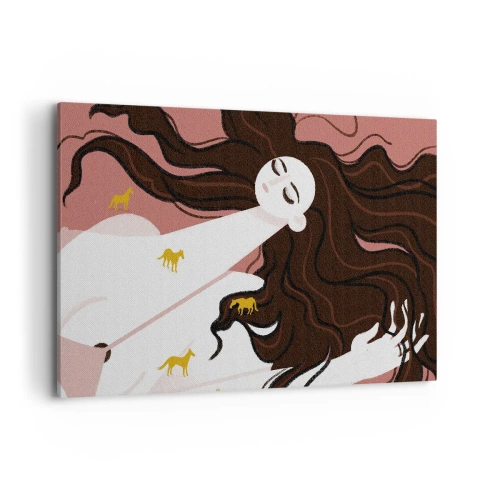 Obraz na plátně - Sen o zlatém koni - 120x80 cm