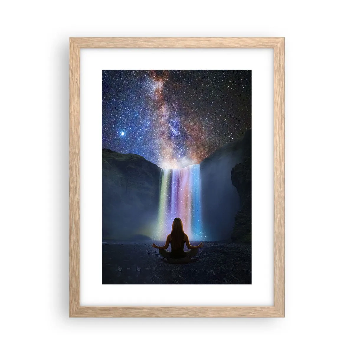 Plakát v rámu světlý dub - Absolutní harmonie - 30x40 cm