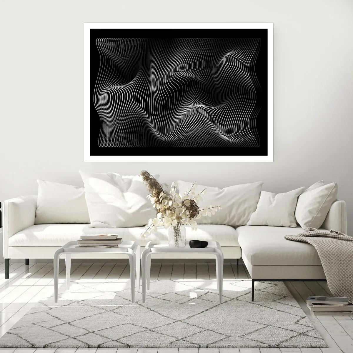 Plakát - Tanec světla v prostoru - 91x61 cm