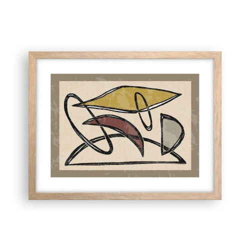 Plakát v rámu světlý dub - Svisle a vodorovně - 40x30 cm