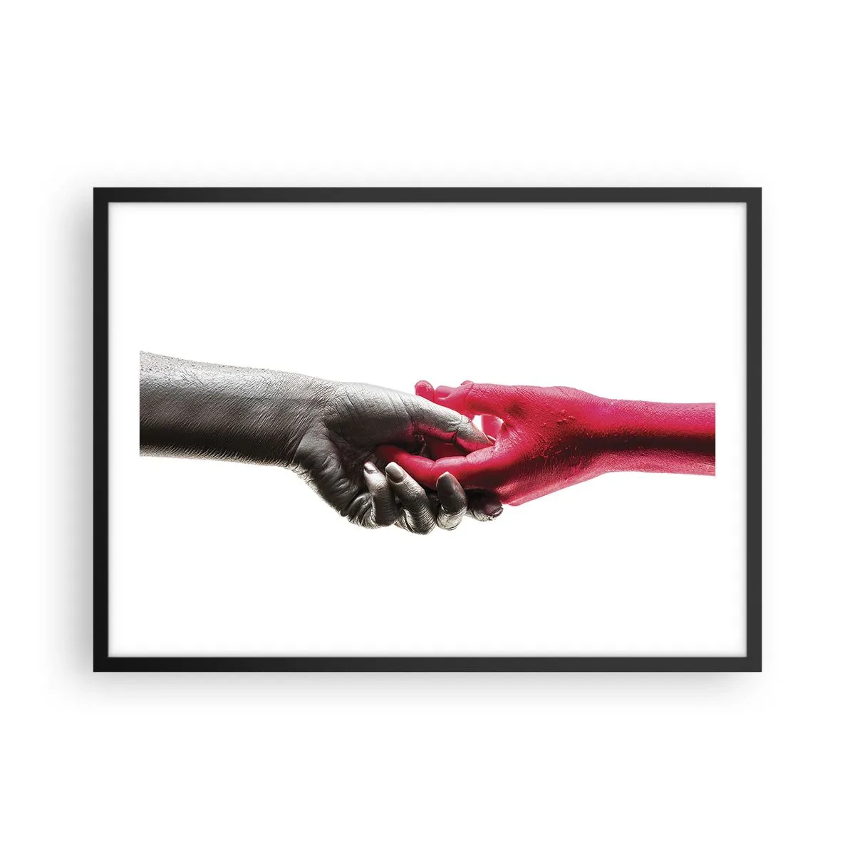 Plakát v černém rámu - Spolu i když jsme odlišní - 70x50 cm