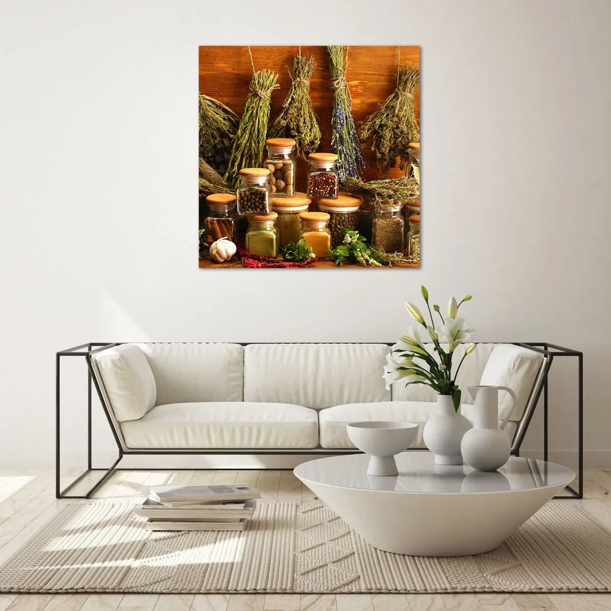 Obraz na skle - Kuchyňská kouzla - 70x70 cm