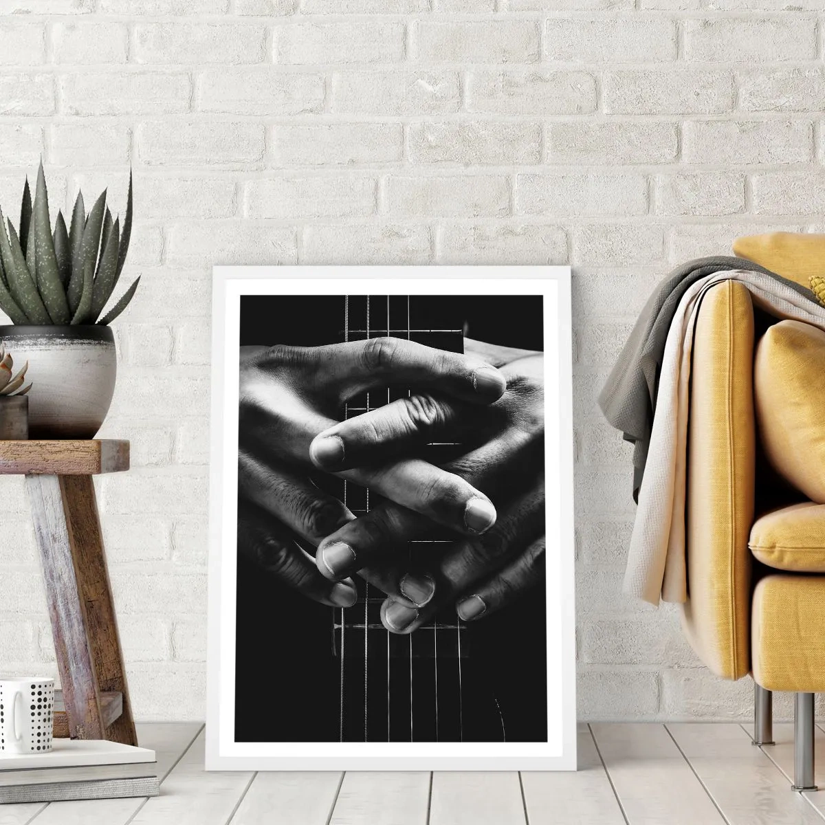 Plakát v bílém rámu - Umělcova modlitba - 61x91 cm