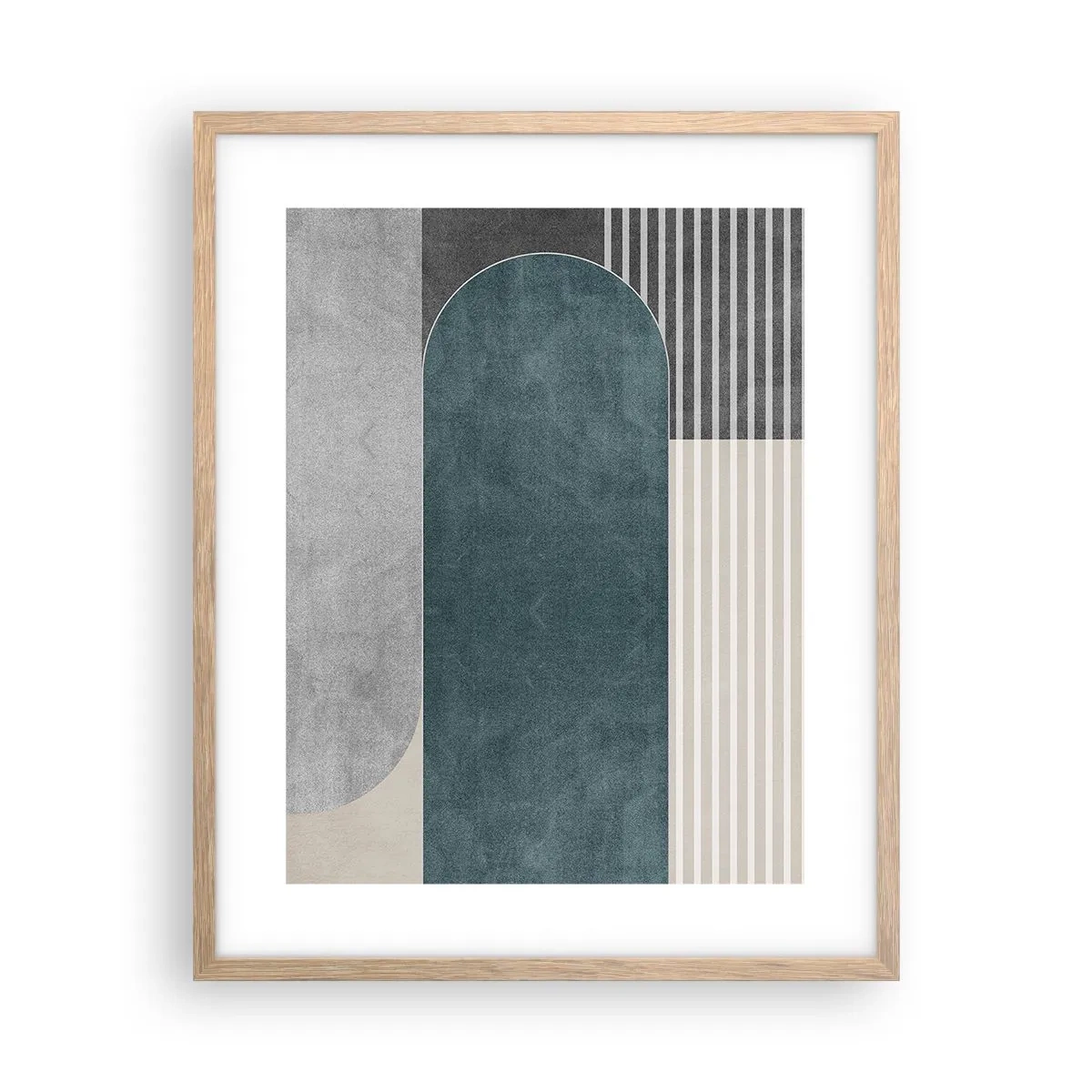 Plakát v rámu světlý dub - Kompozice na úrovni - 40x50 cm