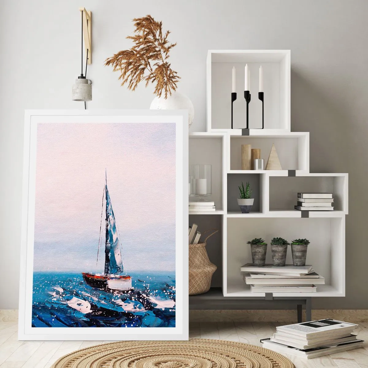 Plakát v bílém rámu - Bratrství větru - 61x91 cm