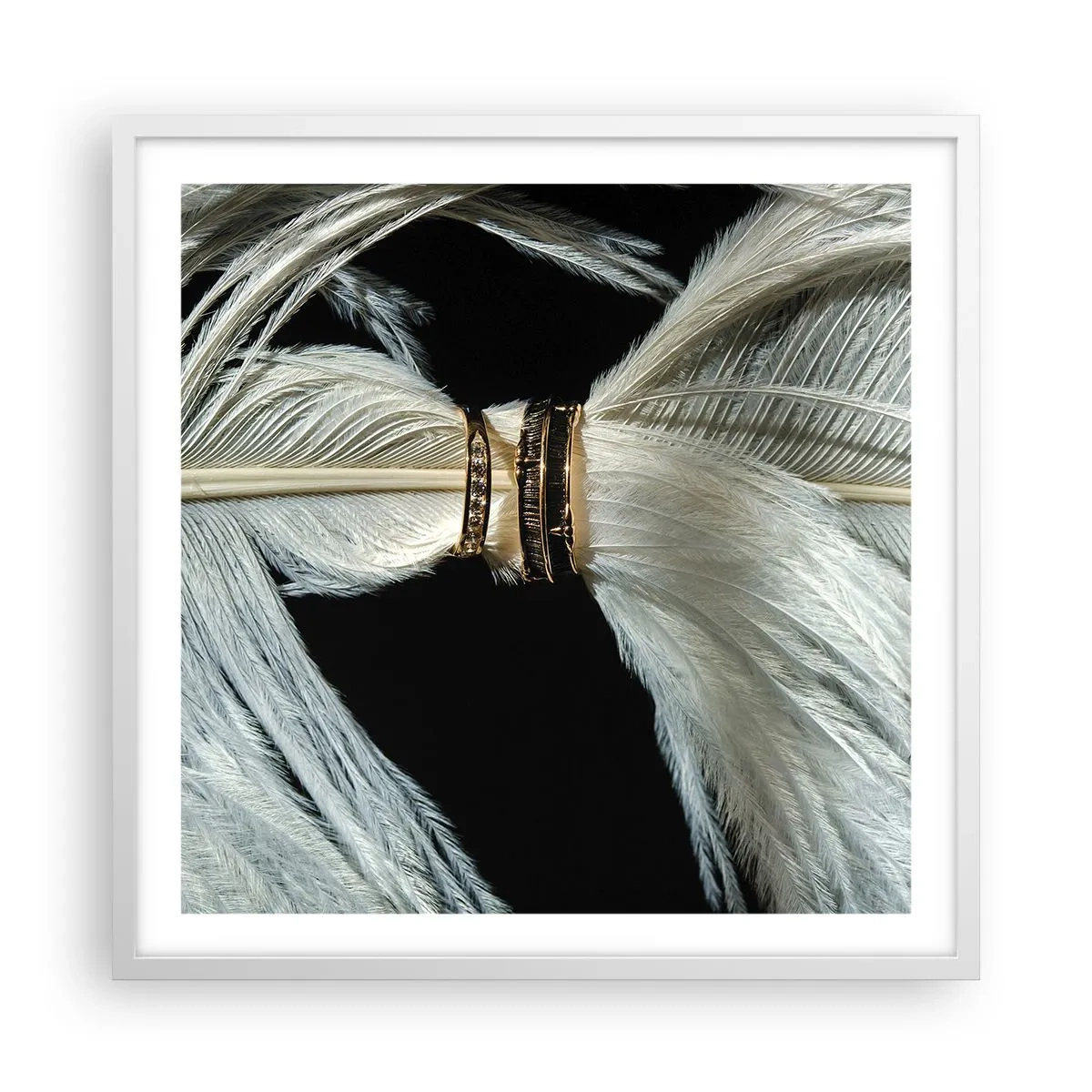 Plakát v bílém rámu - …a neopustím tě…. - 60x60 cm