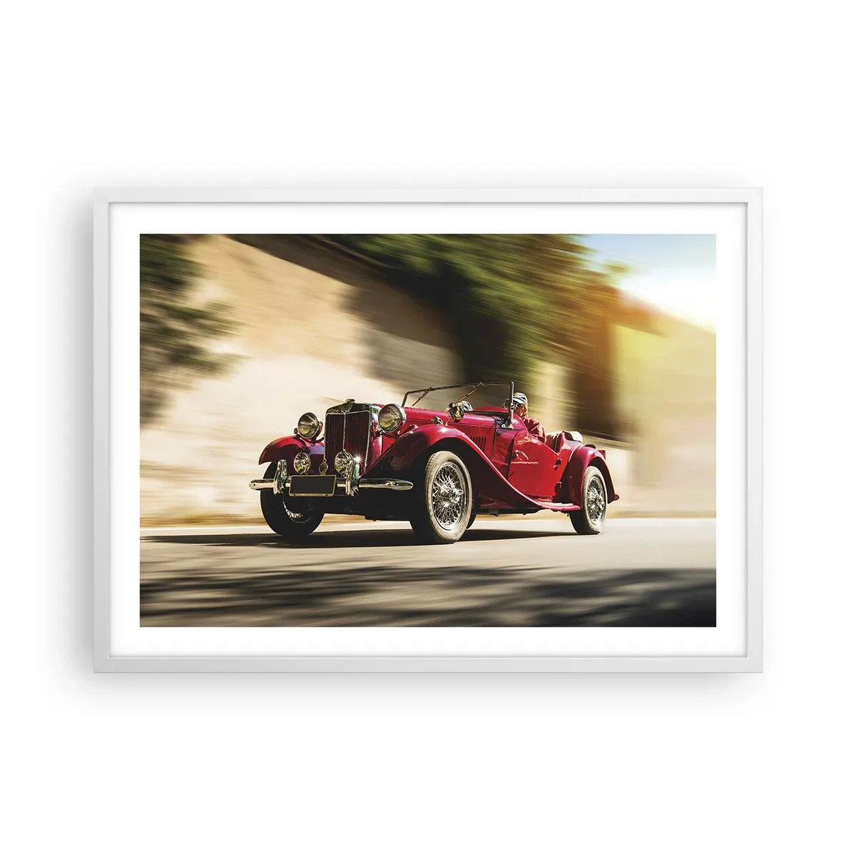 Plakát v bílém rámu - Krásnější než Níké Samothrácká - 70x50 cm