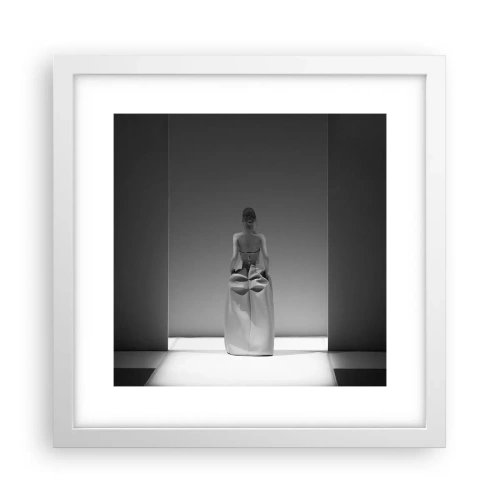 Plakát v bílém rámu - Rafinovaná jednoduchost - 30x30 cm