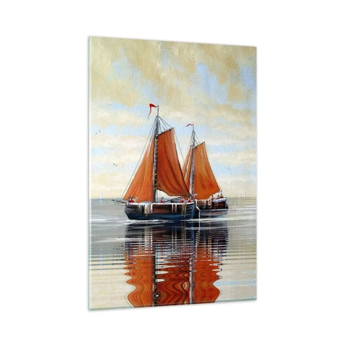 Obraz na skle - Pluj, námořníku… - 80x120 cm
