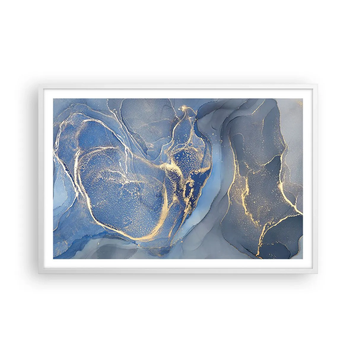 Plakát v bílém rámu - Zlatý prach - 91x61 cm