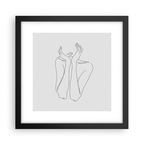 Plakát v černém rámu - O čem sní dívky - 30x30 cm