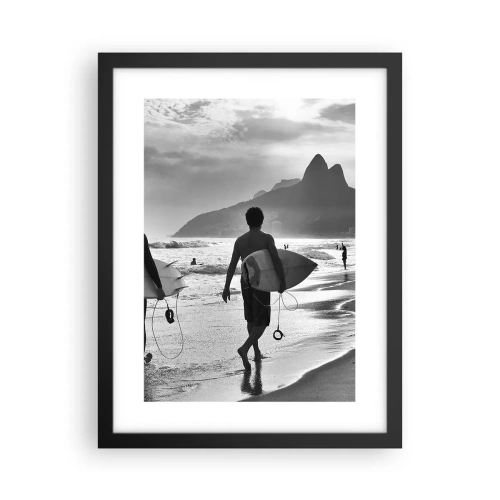 Plakát v černém rámu - Samba na jednu vlnu - 30x40 cm